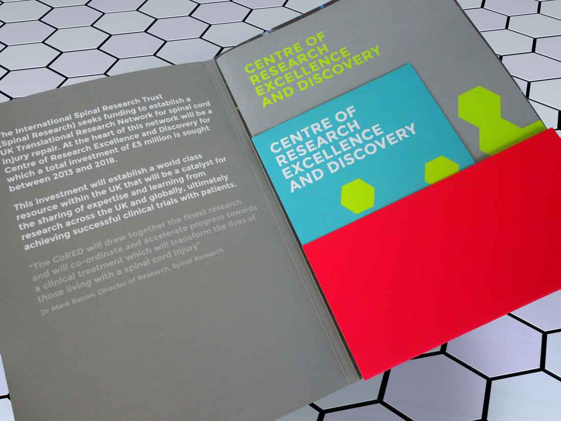 Cored medical research centre sponsorship pack designed by ideology.uk.com