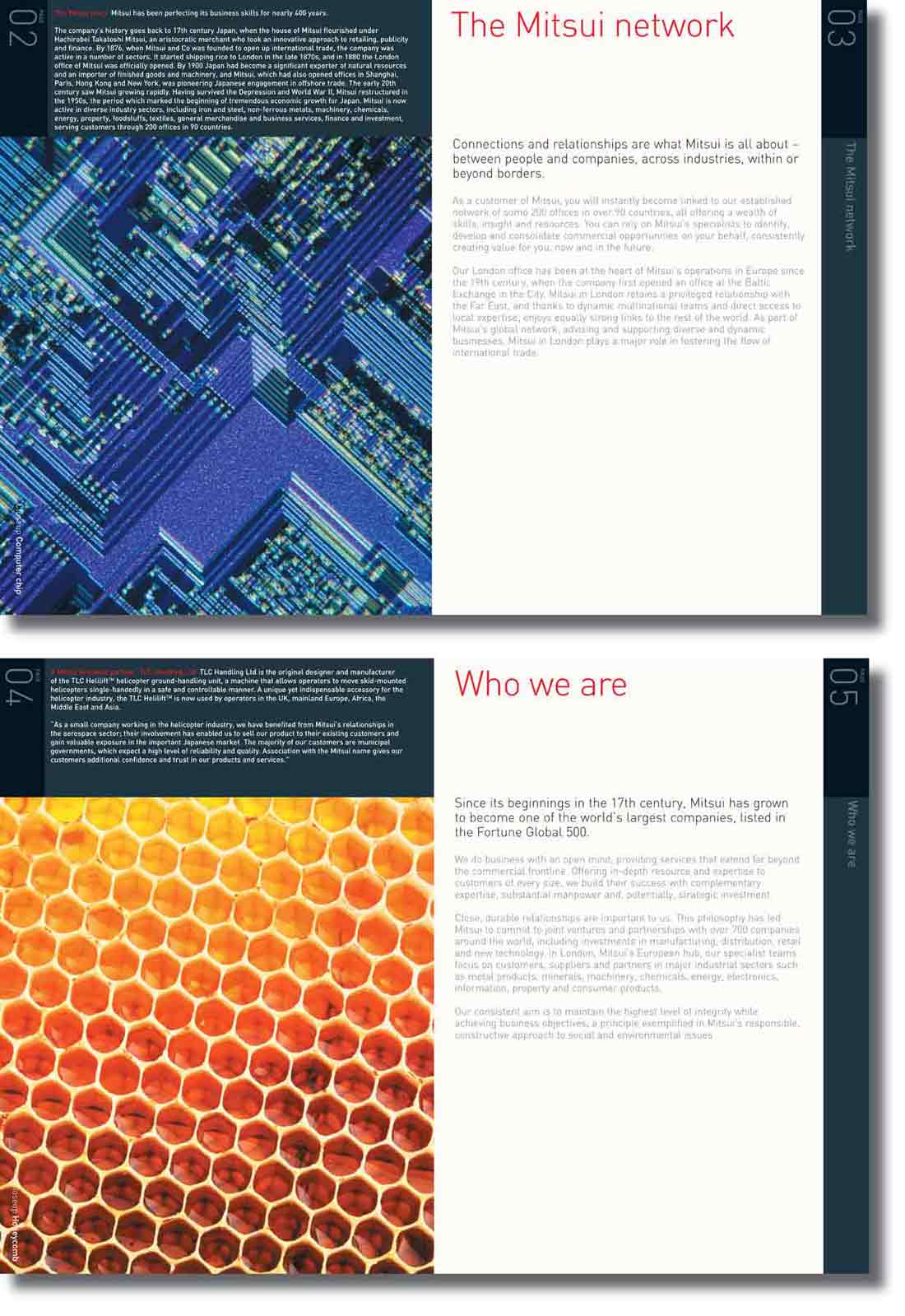 Mitsui brochure designed by ideology.uk.com