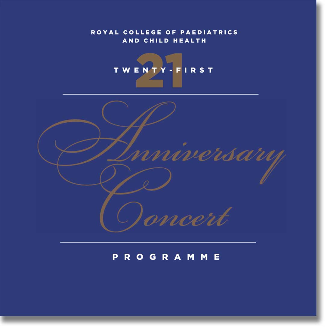 RCPCH anniversary concert programme