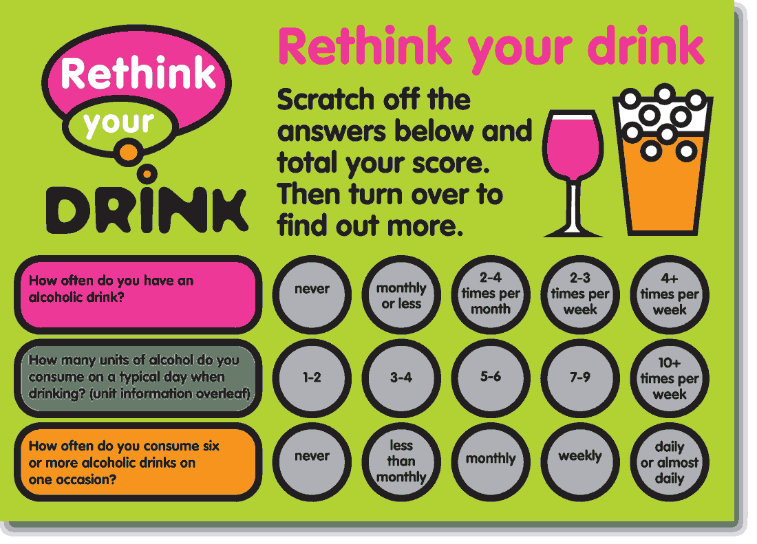 Rethink your drink scratchcard designed by ideology.uk.com